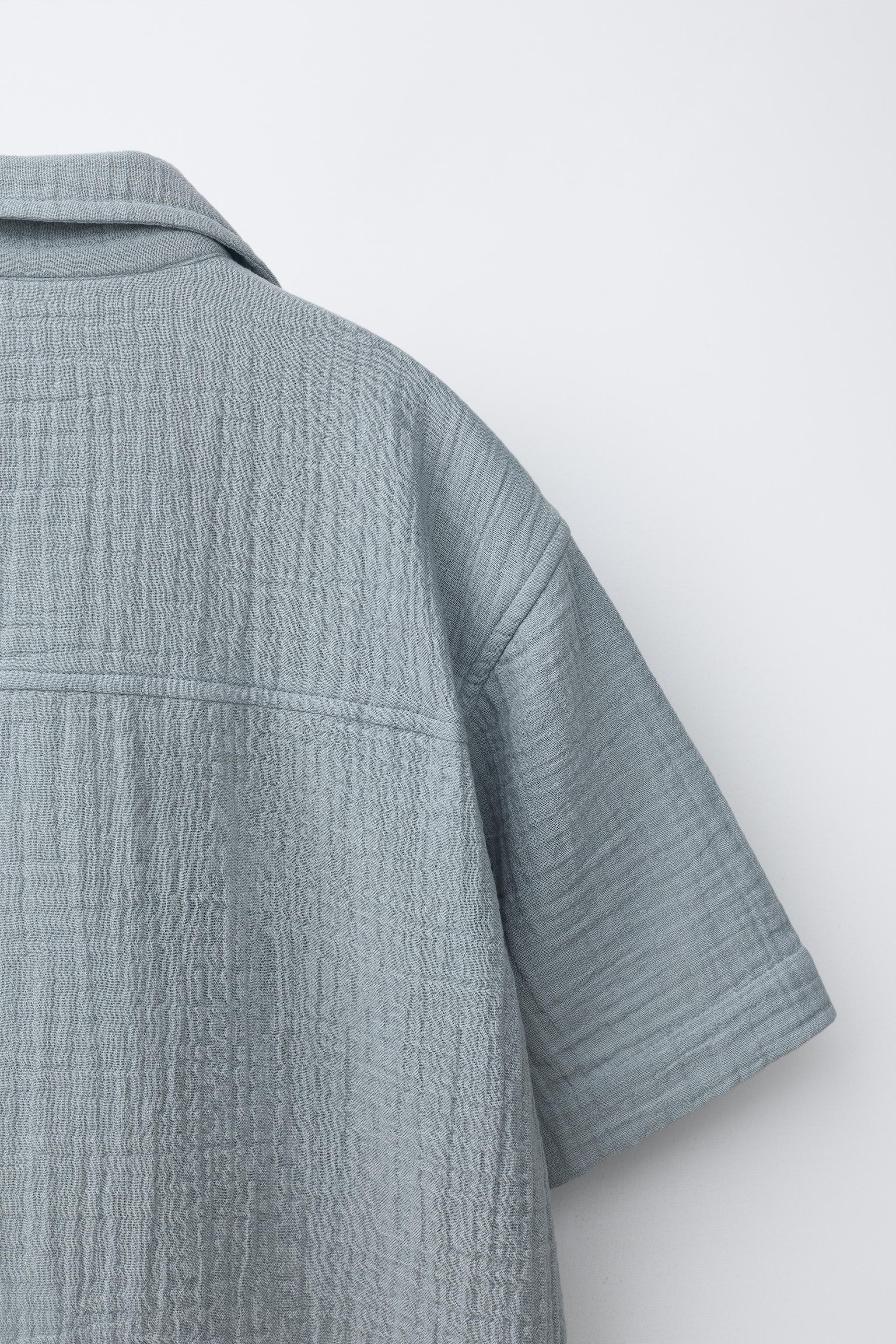 CHEMISE BOWLING TEXTURÉE